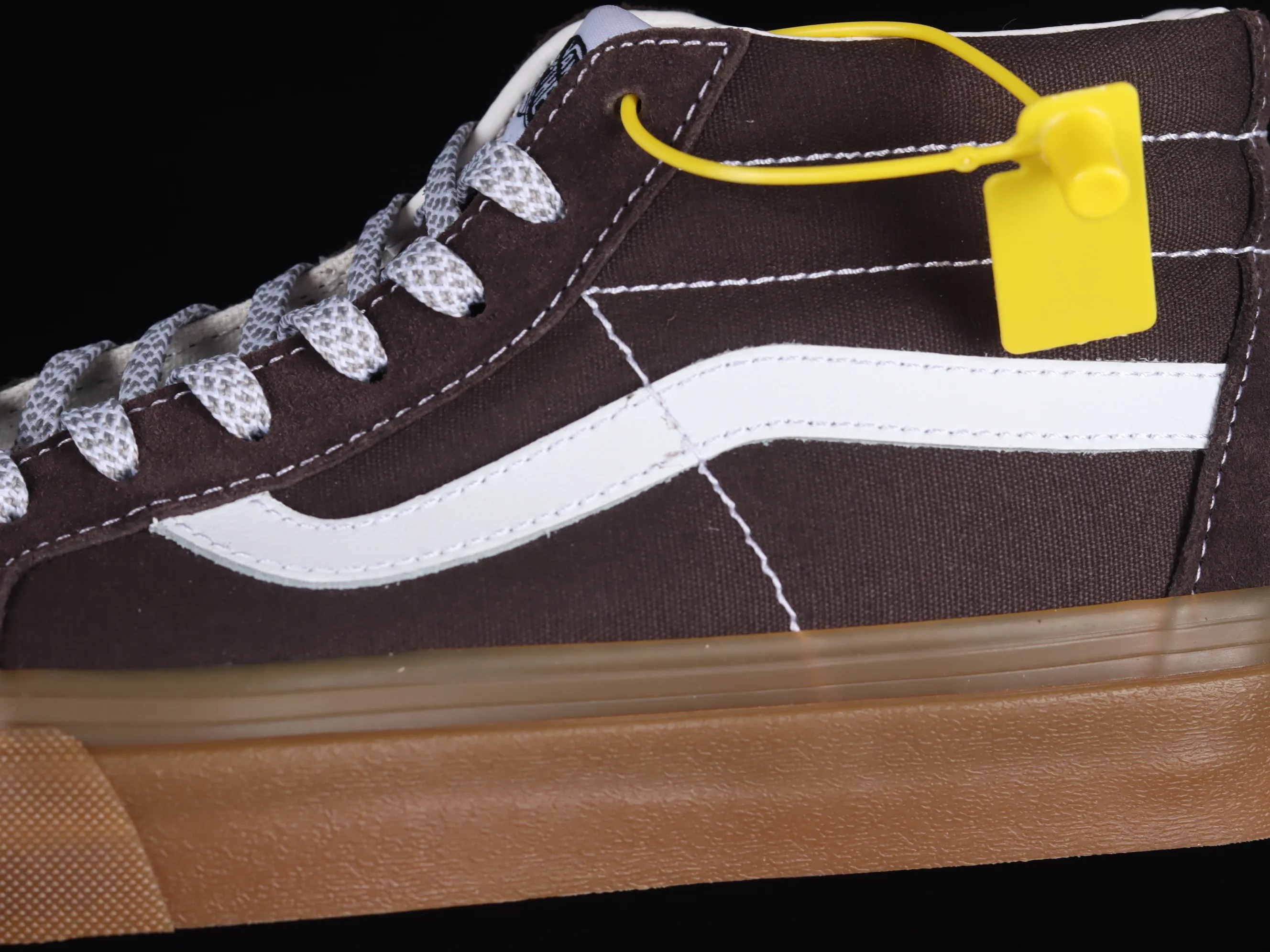 All categories Vans Vans series Vans Mid Vans China Vans SK8-Mid brown rubber retro mid-top professional skateboard shoes VN0A391FCHC